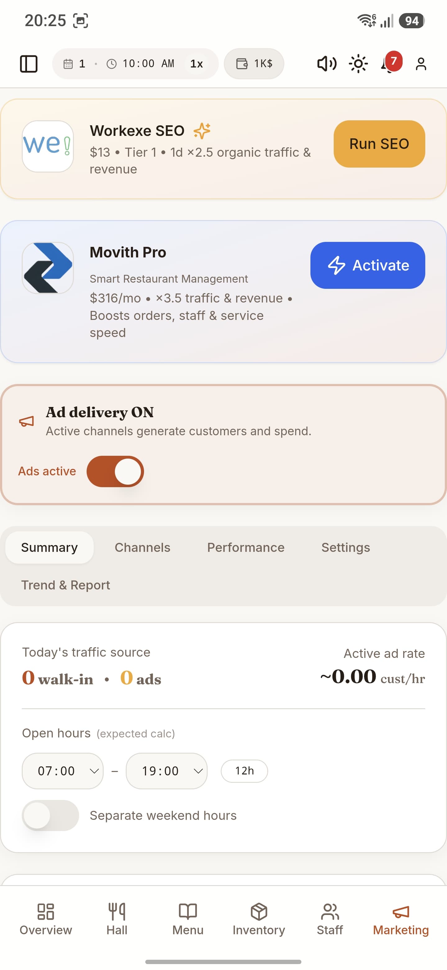 Run ads, SEO and grow