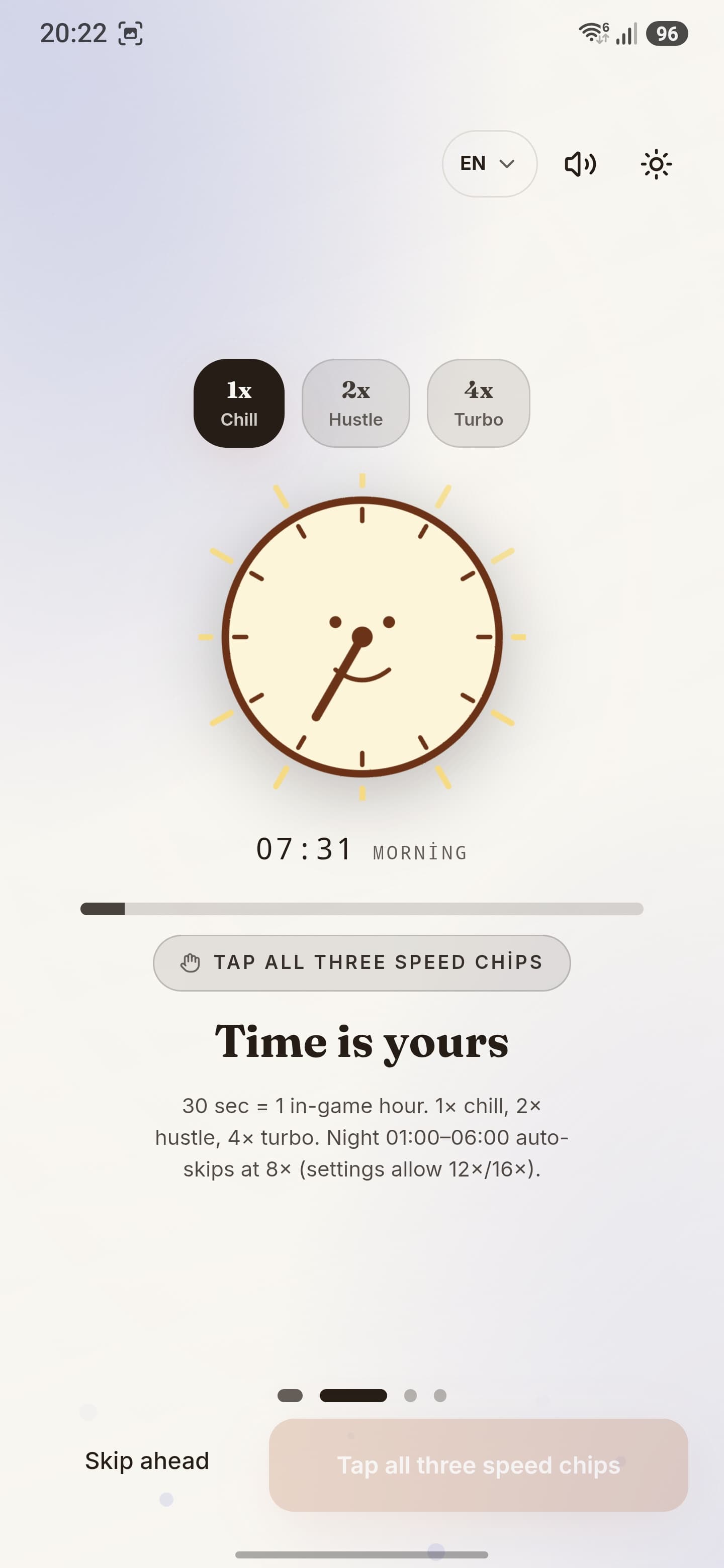Set your pace